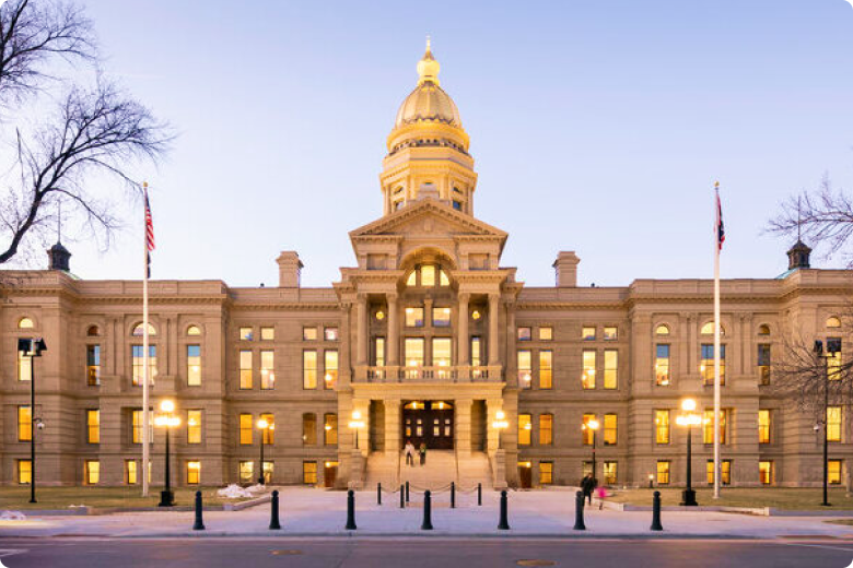 Wyoming capital building.